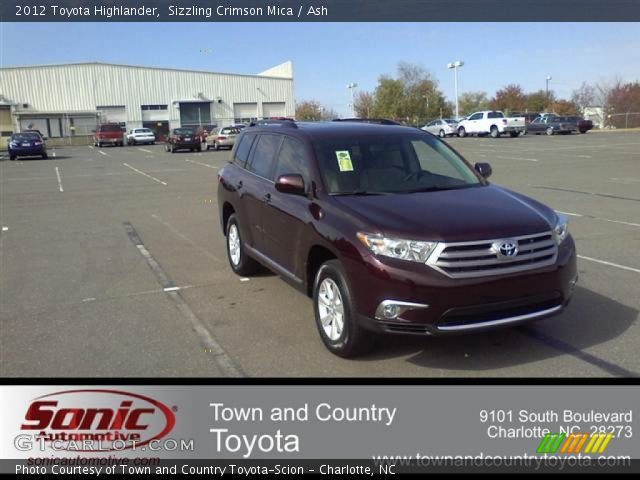 2012 Toyota Highlander  in Sizzling Crimson Mica