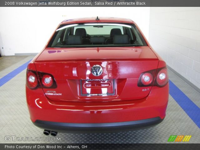 2008 Volkswagen Jetta Wolfsburg Edition Sedan in Salsa Red