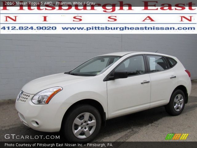 2010 Nissan Rogue S AWD in Phantom White