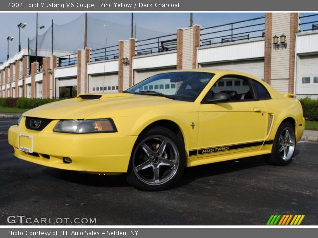 2002 Ford Mustang V6 Coupe in Zinc Yellow