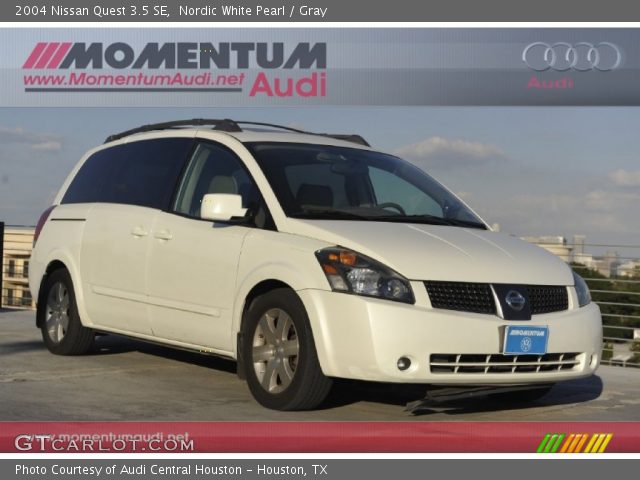 2004 Nissan Quest 3.5 SE in Nordic White Pearl