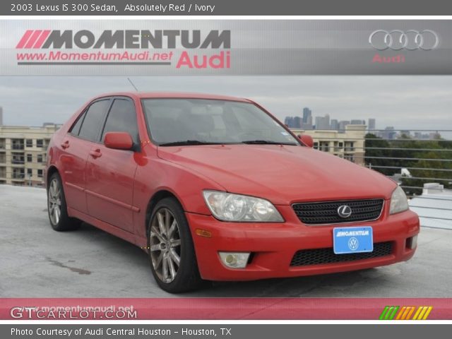 2003 Lexus IS 300 Sedan in Absolutely Red