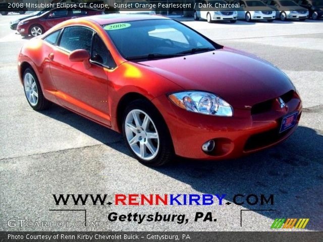 2008 Mitsubishi Eclipse GT Coupe in Sunset Orange Pearlescent