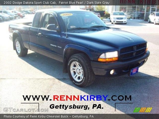 2002 Dodge Dakota Sport Club Cab in Patriot Blue Pearl