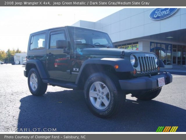 2008 Jeep Wrangler X 4x4 in Jeep Green Metallic