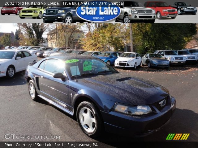 2002 Ford Mustang V6 Coupe in True Blue Metallic