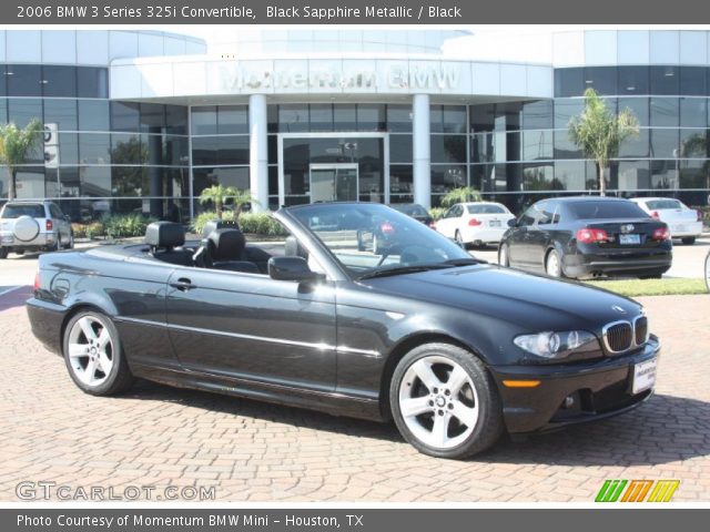 2006 BMW 3 Series 325i Convertible in Black Sapphire Metallic