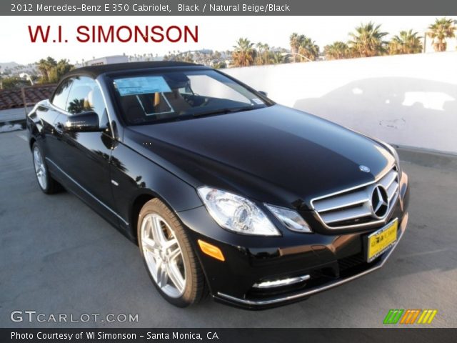 2012 Mercedes-Benz E 350 Cabriolet in Black