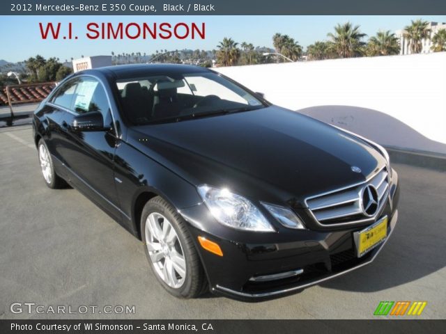 2012 Mercedes-Benz E 350 Coupe in Black