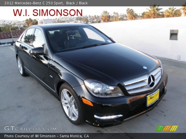 2012 Mercedes-Benz C 250 Sport in Black
