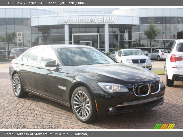 2012 BMW 7 Series 740i Sedan in Jet Black