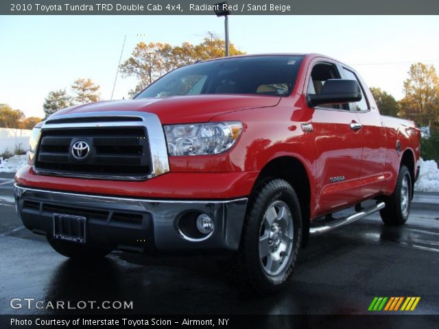 2010 Toyota Tundra TRD Double Cab 4x4 in Radiant Red