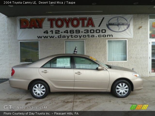 2004 Toyota Camry LE in Desert Sand Mica