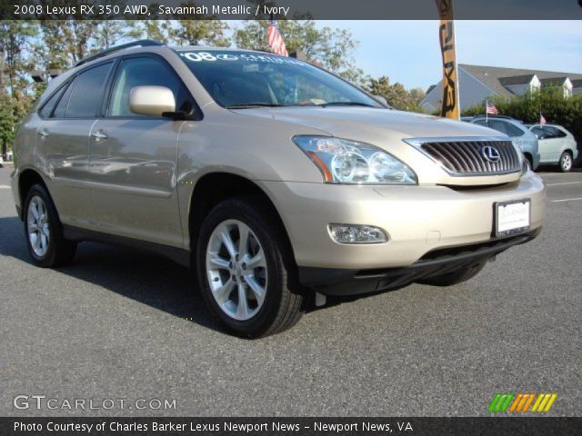 2008 Lexus RX 350 AWD in Savannah Metallic