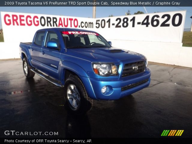 2009 Toyota Tacoma V6 PreRunner TRD Sport Double Cab in Speedway Blue Metallic