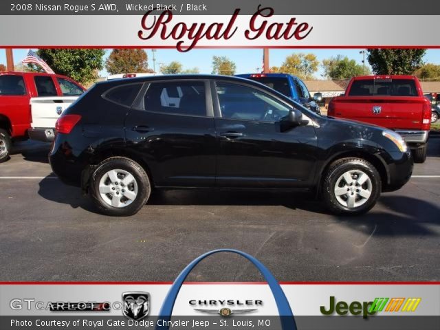 2008 Nissan Rogue S AWD in Wicked Black