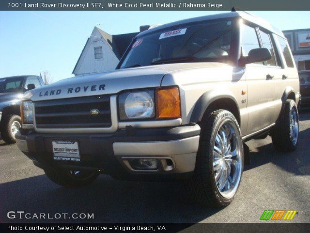 2001 Land Rover Discovery II SE7 in White Gold Pearl Metallic