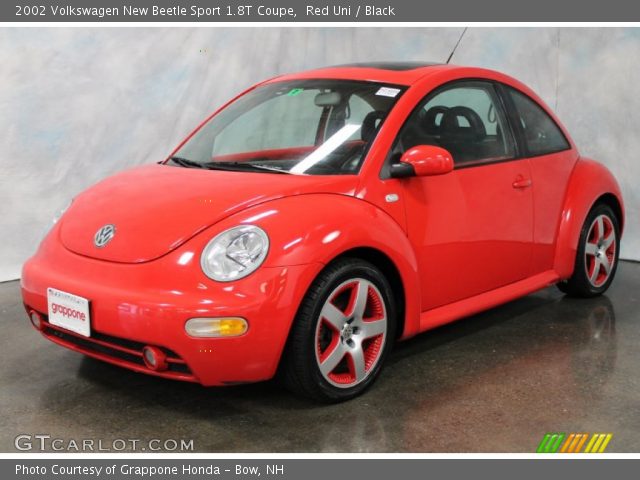 2002 Volkswagen New Beetle Sport 1.8T Coupe in Red Uni