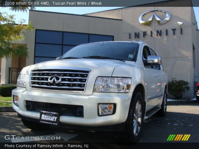 2008 Infiniti QX 56 4WD in Tuscan Pearl White