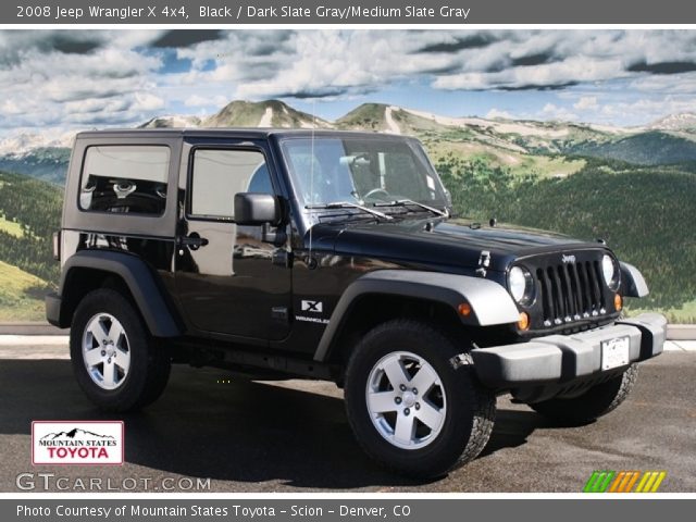 2008 Jeep Wrangler X 4x4 in Black
