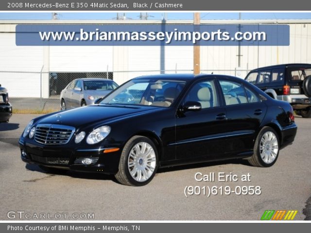 2008 Mercedes-Benz E 350 4Matic Sedan in Black