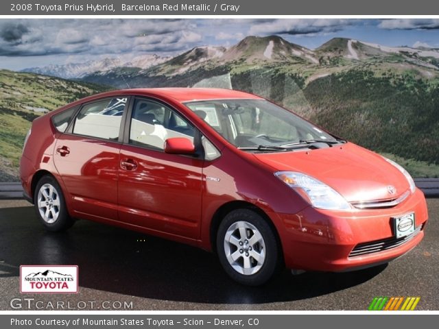 2008 Toyota Prius Hybrid in Barcelona Red Metallic