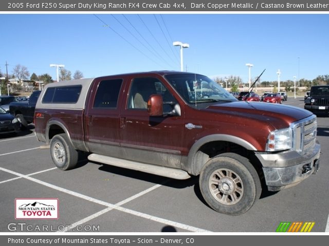 2005 Ford F250 Super Duty King Ranch FX4 Crew Cab 4x4 in Dark Copper Metallic