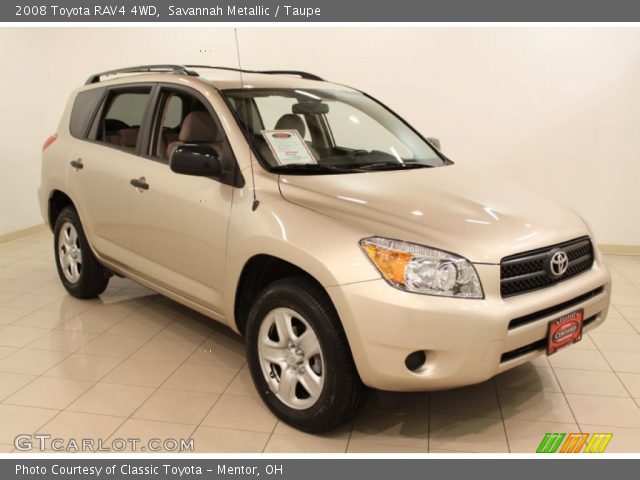 2008 Toyota RAV4 4WD in Savannah Metallic