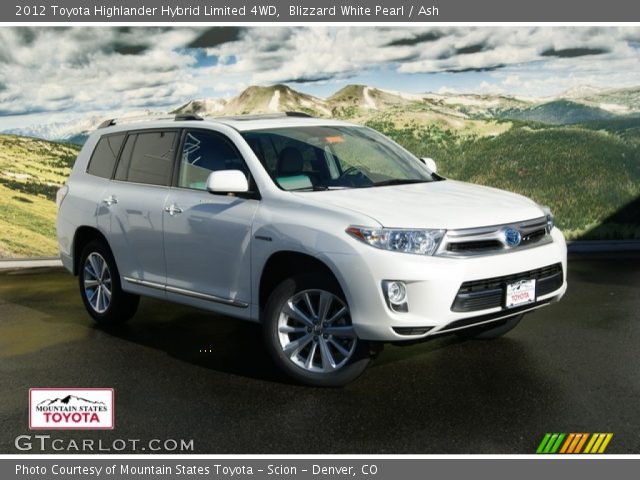 2012 Toyota Highlander Hybrid Limited 4WD in Blizzard White Pearl