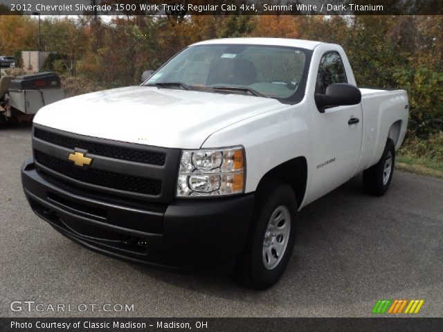 2012 Chevrolet Silverado 1500 Work Truck Regular Cab 4x4 in Summit White