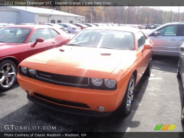 2012 Dodge Challenger SXT in Header Orange