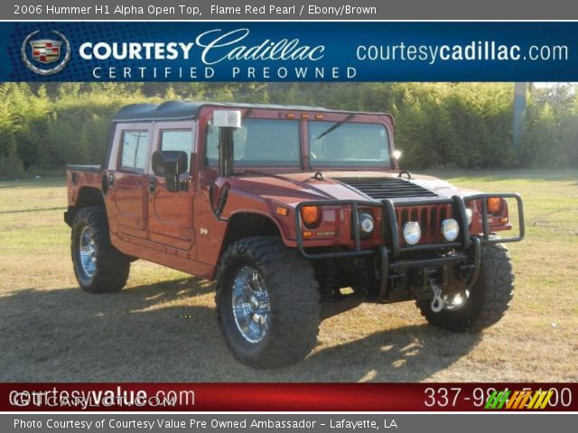 2006 Hummer H1 Alpha Open Top in Flame Red Pearl