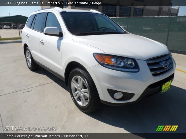 2012 Hyundai Santa Fe Limited V6 in Glacier White