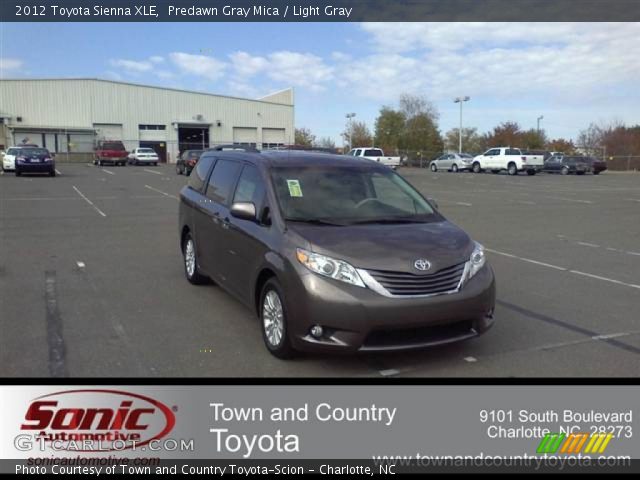 2012 Toyota Sienna XLE in Predawn Gray Mica