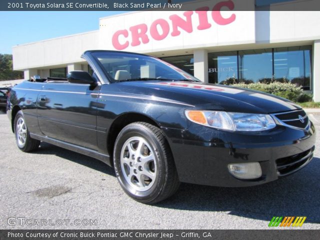 2001 Toyota Solara SE Convertible in Black Sand Pearl