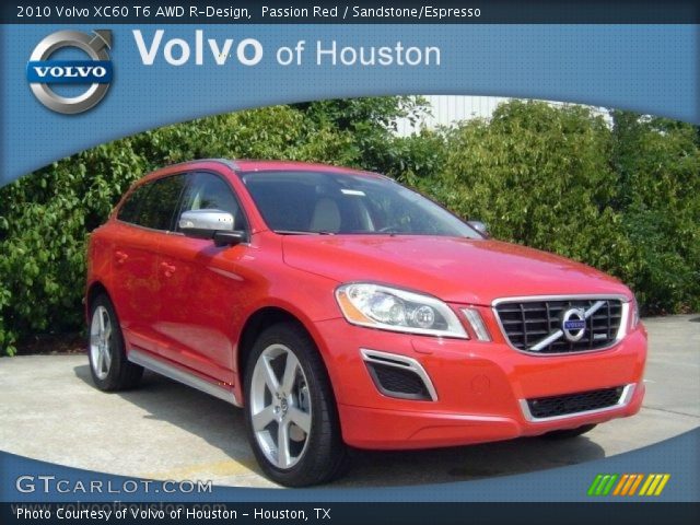 2010 Volvo XC60 T6 AWD R-Design in Passion Red