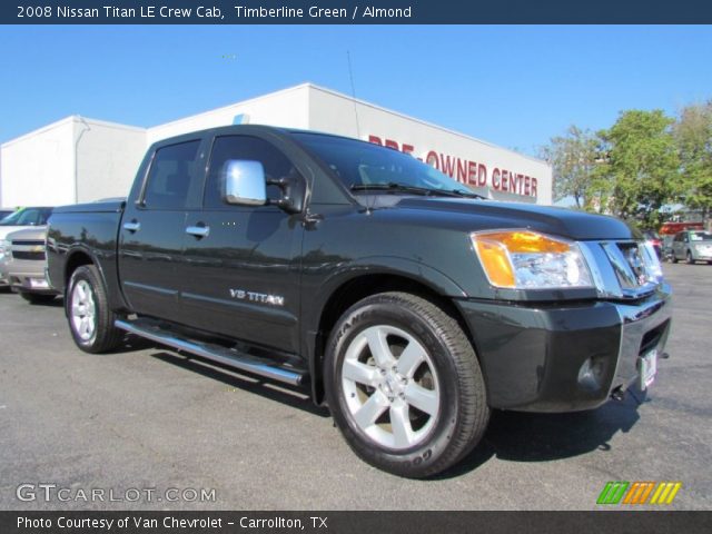 2008 Nissan Titan LE Crew Cab in Timberline Green