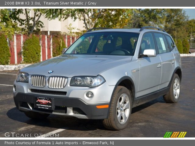 2008 BMW X3 3.0si in Titanium Silver Metallic