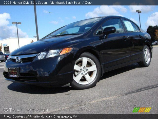 2008 Honda Civic EX-L Sedan in Nighthawk Black Pearl