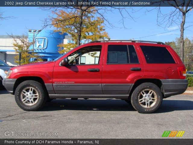 2002 Jeep Grand Cherokee Laredo 4x4 in Inferno Red Tinted Pearlcoat