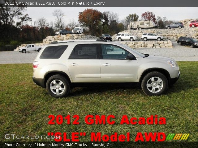 2012 GMC Acadia SLE AWD in Gold Mist Metallic