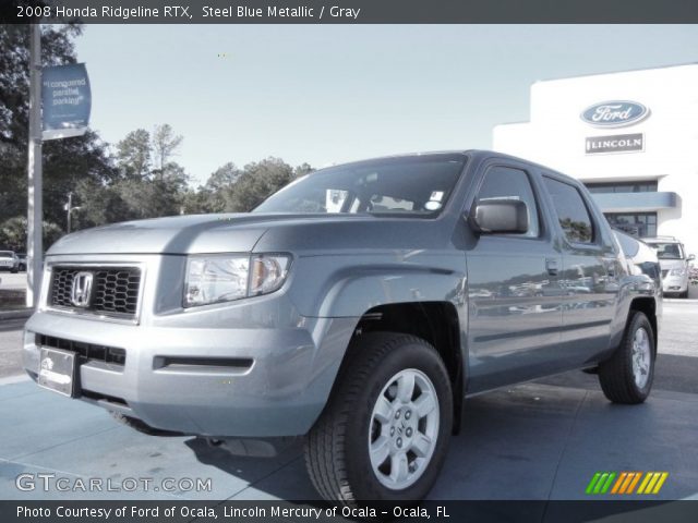 2008 Honda Ridgeline RTX in Steel Blue Metallic