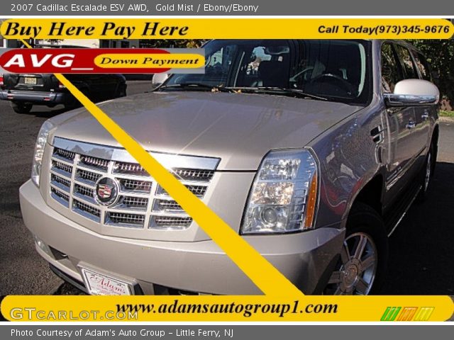 2007 Cadillac Escalade ESV AWD in Gold Mist