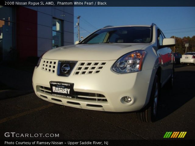 2008 Nissan Rogue SL AWD in Phantom White Pearl