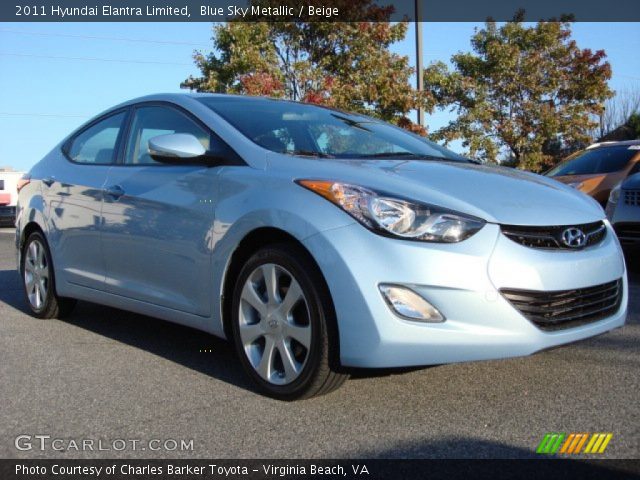 2011 Hyundai Elantra Limited in Blue Sky Metallic