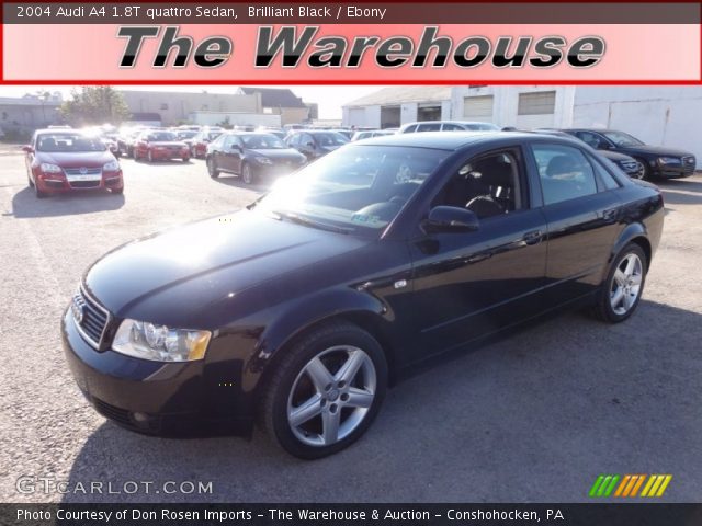 2004 Audi A4 1.8T quattro Sedan in Brilliant Black