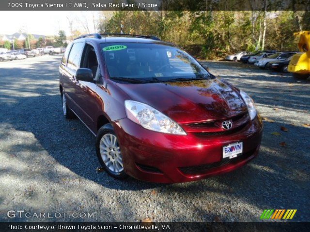 2009 Toyota Sienna LE AWD in Salsa Red Pearl