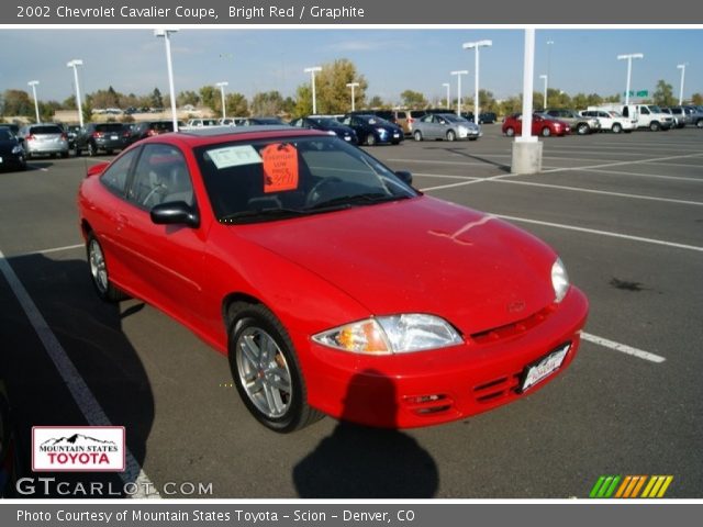 2002 Chevrolet Cavalier Coupe in Bright Red