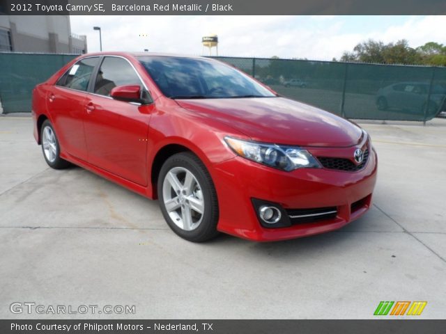 2012 Toyota Camry SE in Barcelona Red Metallic