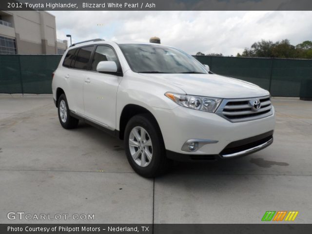 2012 Toyota Highlander  in Blizzard White Pearl